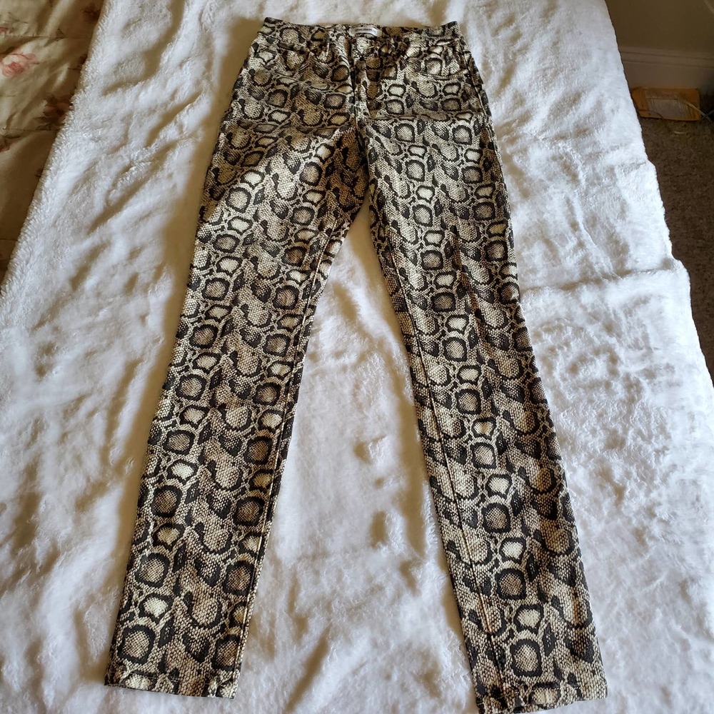 Good American Hight Waist Snake Print Jeans